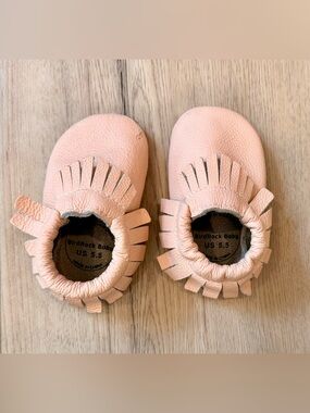 Bird Rock Baby Light Pink Moccasins Size 5.5